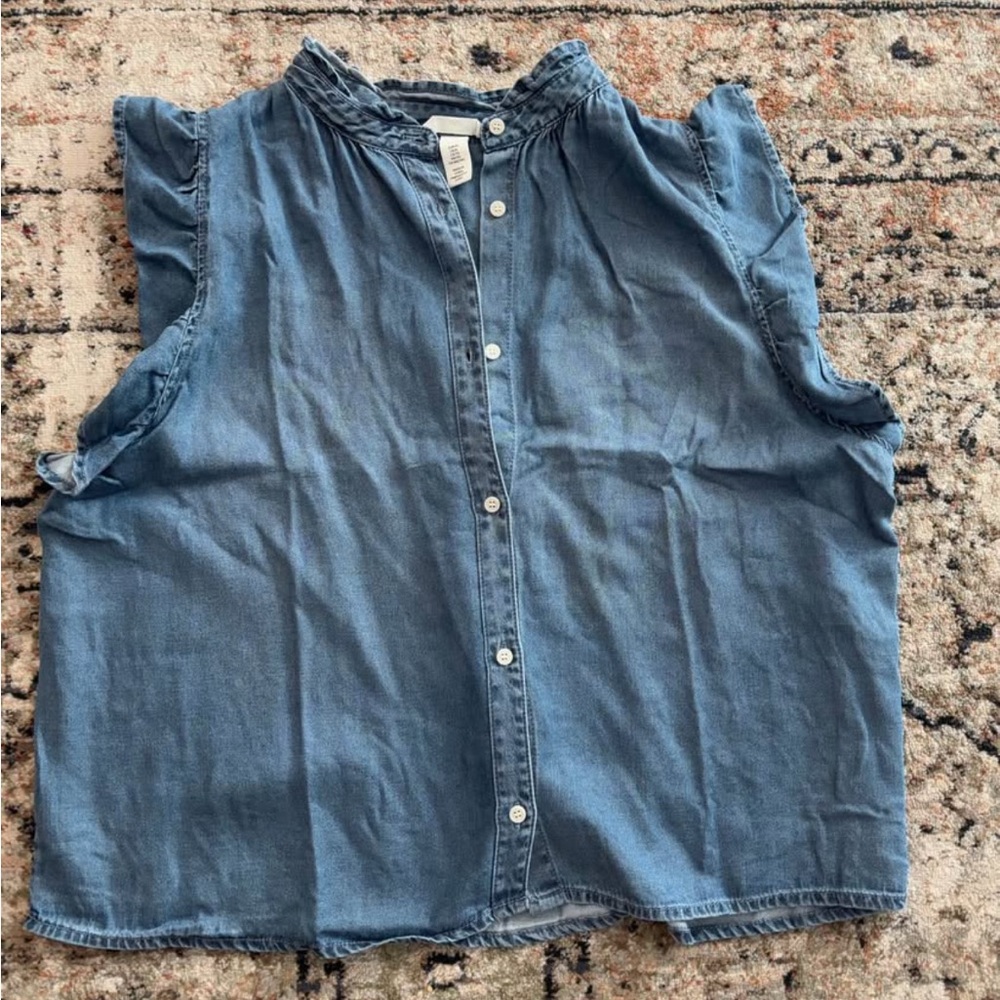 Women's Denim Sleeveless Top